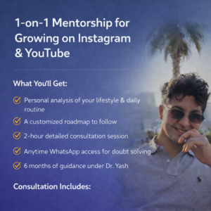 1-on-1 Mentorship for Growing on Instagram & YouTube